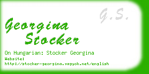 georgina stocker business card